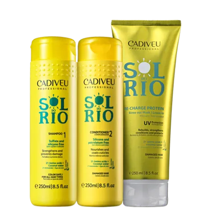 Kit RE-CHARGE PROTEIN Sol do Rio Cadiveu