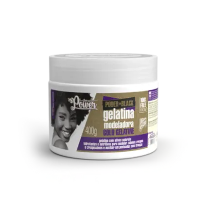 Gelatina Modeladora Gold Poder do Black Soul Power 400g