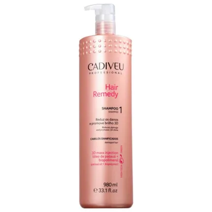 Shampoo Lavatório Hair Remedy Cadiveu 980ml
