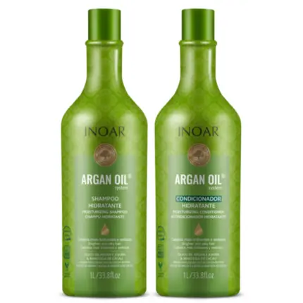 Kit Hidratação Argan OIl Sh+Cond Inoar 1L