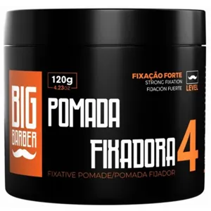 Pomada Fixadora Big Barber 120g Level 4 Fixação Forte Profissional