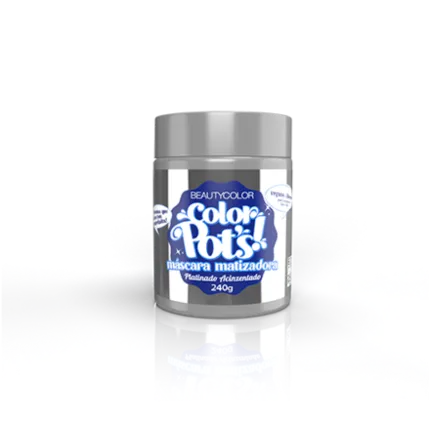 Máscara Matizadora Platinado Acinzentado Color Pot's Beautycolor 240g