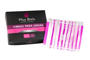 Fibra Para Unhas Muy Biela  c/ 100 Und