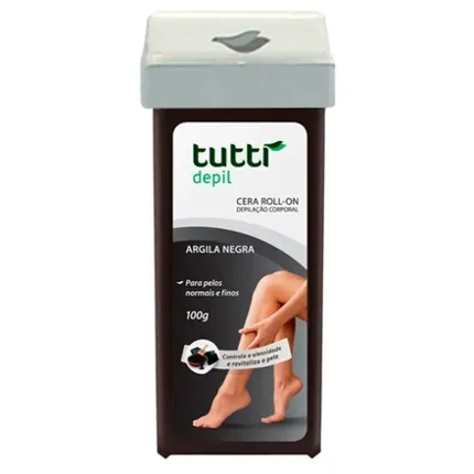 Cera roll-on Argila Negra Tutti Depil 100g