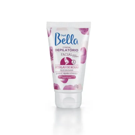 Creme Depilatório Facial Pétalas de Rosas Depil Bella 40g