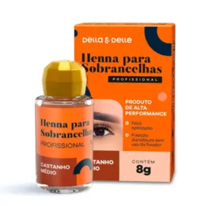 Henna Della & Delle Castanho Médio 8g