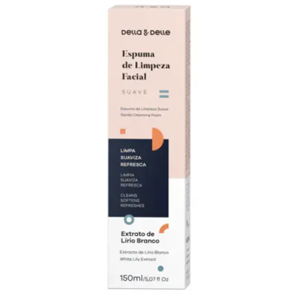 Espuma de Limpeza Facial Della & Delle 150ml