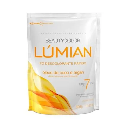 Pó Descolorante Óleo de Coco e Argan Lúmian Beauty Color 300g