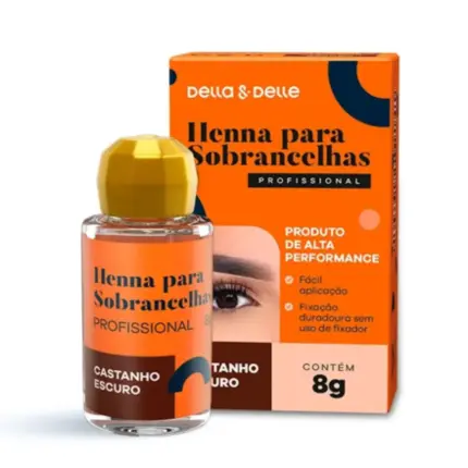 Henna Della & Delle Castanho Escuro 8g