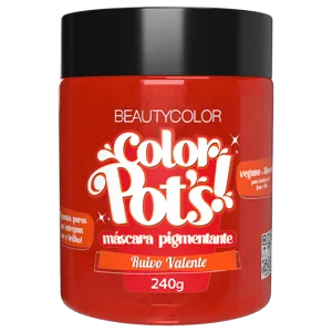 Máscara beautycolor - color pots - Ruivo Valente 240G