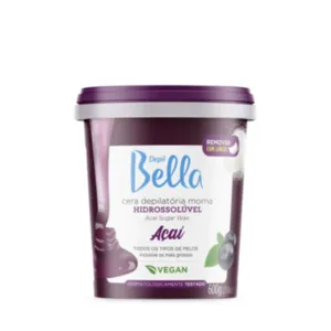 Cera Hidrossolúvel Açaí Depil Bella 600g