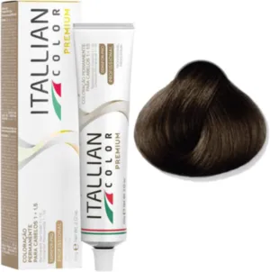 Coloração Permanente Itallian Color Premium 4.0 Castanho