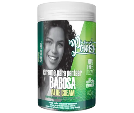 Creme Para Pentear Babosa Aloe Cream Soul Power - 800ml
