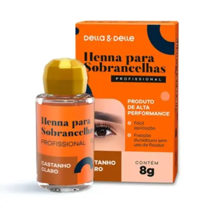 Henna Della & Delle Castanho Claro 8g