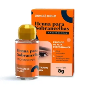Henna Della & Delle Castanho Claro 8g