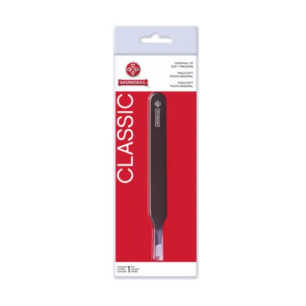 Pinça Soft Touch Ponta Diagonal Classic Mundial