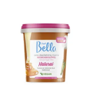 Cera Hidrossolúvel Natural Depil Bella 600g