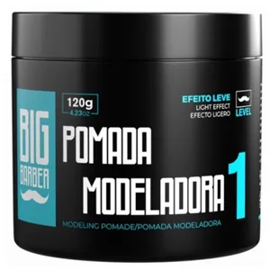 Pomada Modeladora Big Barber 120g Level 1 Fixação Leve Profissional