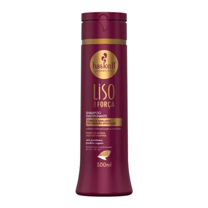 Shampoo Haskell Disciplinante Liso Com Força 300ML