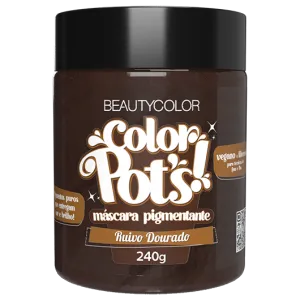 Máscara beautycolor - color pots - Ruivo dourado 240G