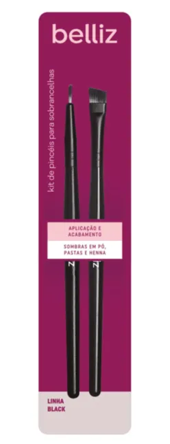 Kit Pincéis Para Sobrancelha Belliz