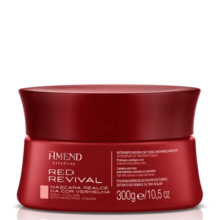 Máscara Realce da Cor Vermelha Red Revival Amend Expertise 300g