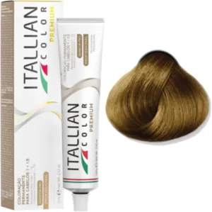 Coloração Permanente Itallian Color Premium 8.0 Louro Claro