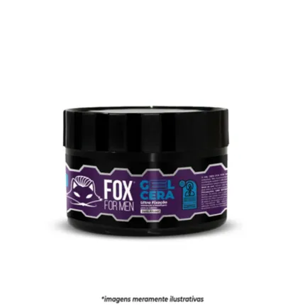 Gel Cera Ultra Fixação Fox For Men 300g