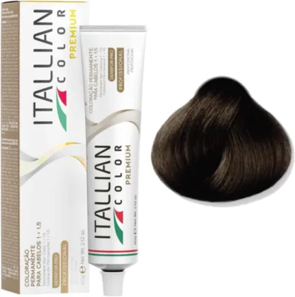 Coloração Permanente Itallian Color Premium 3.0 Castanho Escuro