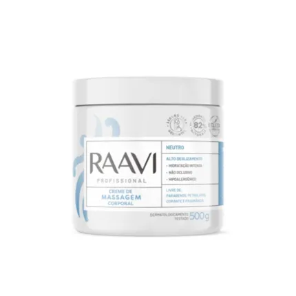 Creme de Massagem Corporal Neutro Raavi 500g