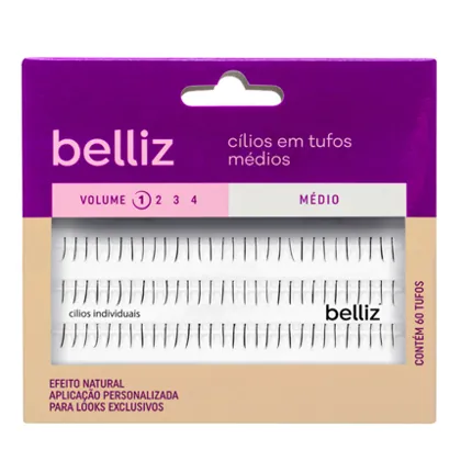 Cílios Individuais Vol1 Médio Belliz