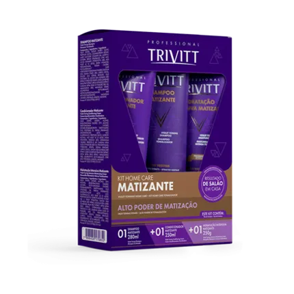 Kit Itallian Trivitt Home Care Matizante com Hidratação Intensiva