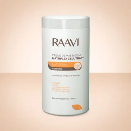 Creme De Massagem Raavi Natuativo Colageno Vegetal Q-10 1kg