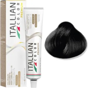 Coloração Permanente Itallian Color Premium 1.0 Preto