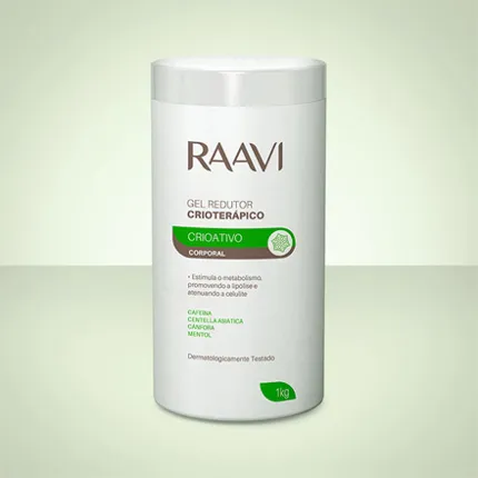 Gel redutor Corporal Crioterapico 1kg Raavi