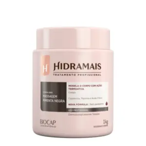 Creme para Massagem Pimenta Negra Hidramais 1kg