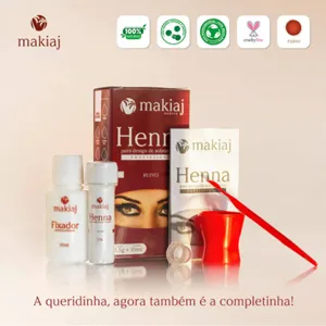 Henna Pó Makiaj - Ruivo