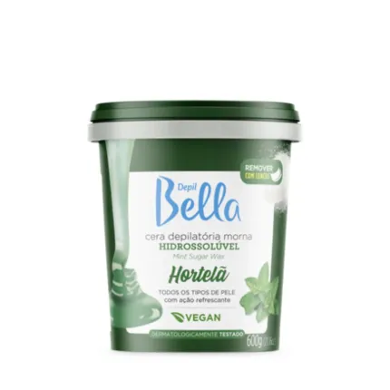 Cera Hidrossolúvel Hortelã Depil Bella 600g
