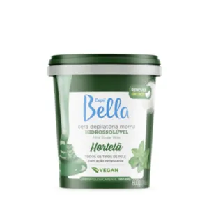 Cera Hidrossolúvel Hortelã Depil Bella 600g