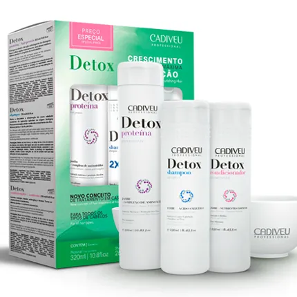 Kit de Limpeza e Cuidados Detox Cadiveu