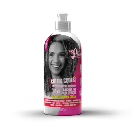 Creme de Pentear Color Curls 10x1 Cachos Alta Definição Soul Power 500ml