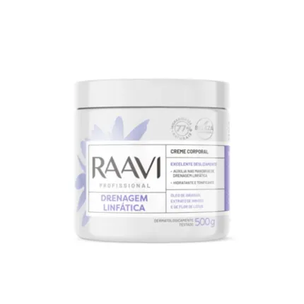 Creme Corporal Drenagem Linfática Raavi 500g