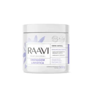 Creme Corporal Drenagem Linfática Raavi 500g