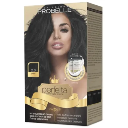 Kit Coloração 2.0 Preto Perfeita Probelle