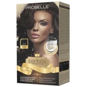 Kit Coloração 3.0 Castanho Escuro Perfeita Probelle