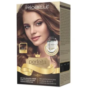 Kit Coloração 8.0 Louro Claro Perfeita Probelle