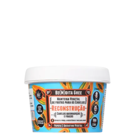 Máscara Capiloar Be(m)dita Ghee Reconstrução Mamão Lola 100g