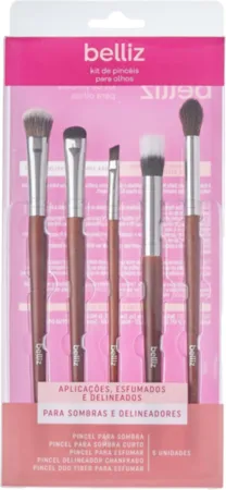 Kit de Pincéis Wood Olhos Belliz