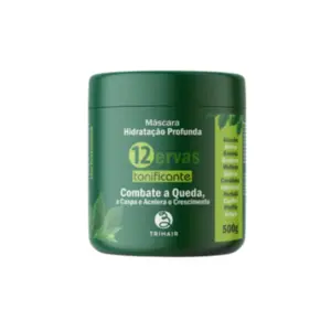Máscara Hidratação Profunda Tonificante 12 Ervas Trihair 500g