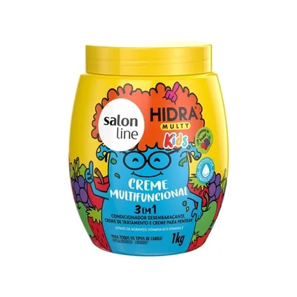 Creme Multifuncional 3 em 1 Hidra Kids Multy Salon Line 1kg